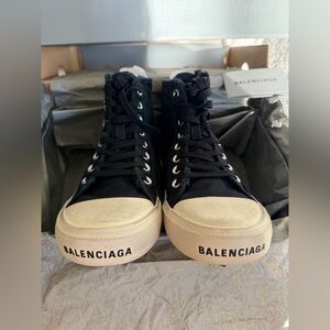 Balenciaga High-Top Canvas Sneakers | Size EU 38 | Full Set